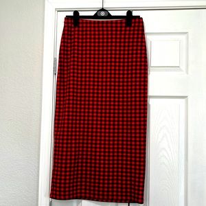 Buffalo plaid skirt